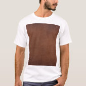 Authentische Ledertextur, echter Hintergrund. T-Shirt (Vorderseite)
