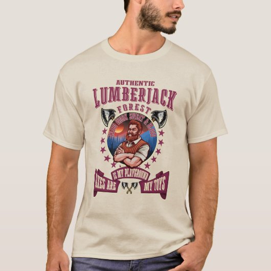 AUTHENTISCHE LUMBERJACK-ACHSE T-Shirt (Vorderseite)