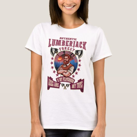 AUTHENTISCHE LUMBERJACK-ACHSE T-Shirt (Vorderseite)