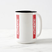 Authentische Marke Zweifarbige Tasse (VorderseiteRechts)