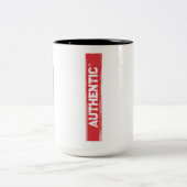 Authentische Marke Zweifarbige Tasse (Mittel)
