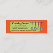 Authentische mexikanische mini visitenkarte (Rückseite)