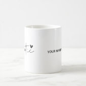 Authentische, moderne, einfache Typografie Kaffeetasse (Mittel)