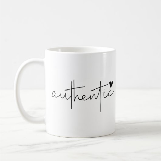 Authentische, moderne, einfache Typografie Kaffeetasse (Links)