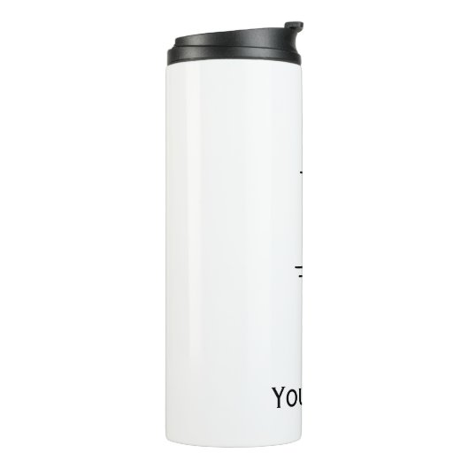 Authentische, moderne, einfache Typografie Thermosbecher (Nach links gedreht)