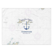 Authentische Nautic Chart Barren Islands Alaska Tischdecke (Vorderseite (Horizontal))