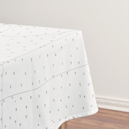 Authentische Nautic Chart Barren Islands Alaska Tischdecke (Beispiel)