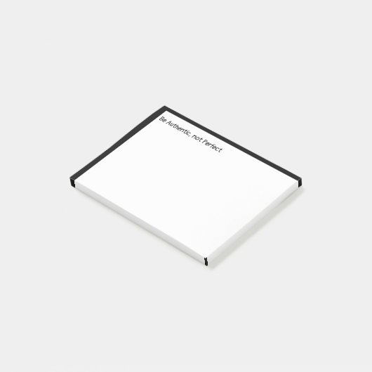 Authentische, nicht perfekte Inspirationsmotivatio Post-it Klebezettel (angewinkelt)