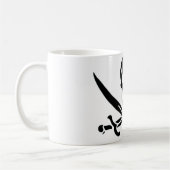 Authentische Piraten-Flagge des Jacks Rackam Kaffeetasse (Links)
