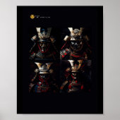Authentische Poster Samurai Armor Artwork Wand Kun (Vorne)