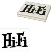 Authentische Retro Hi-Fi Album Cover Logo Art Brie Gummistempel (Stempel)