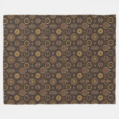 Authentische rustikale Stammesmuster-Wurfdecke Dek Fleecedecke (Vorderseite (Horizontal))