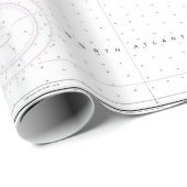 Authentische Seekarte Martha's Vineyard Geschenkpapier (Rolleneckpunkt)