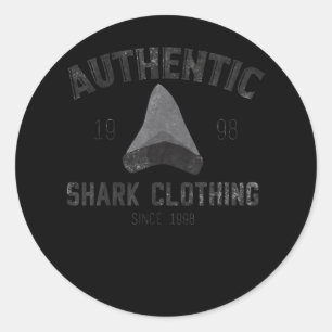 Authentische Shark Clothing Seit 1998 - Shark Gift Runder Aufkleber
