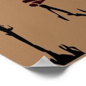 authentische Stammesszene Poster (Ecke)