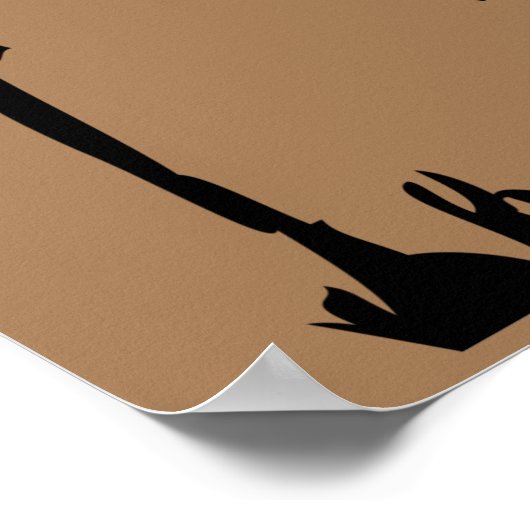 authentische Stammesszene Poster (Ecke)