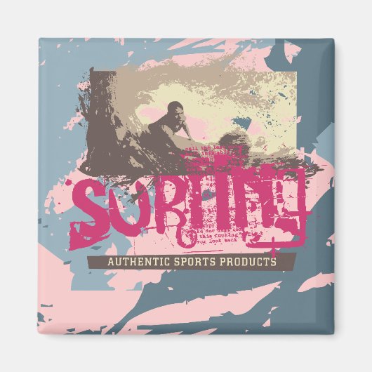 Authentische Surfvorführungen und Geschenke Magnet (Vorne)