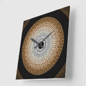 Authentische Ureinwohnermauer-Uhr "Ankerländer" Quadratische Wanduhr (Winkel)