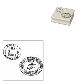 Authentische Vintage Museumssäle mit Kronen und Da Gummistempel (Stempel)