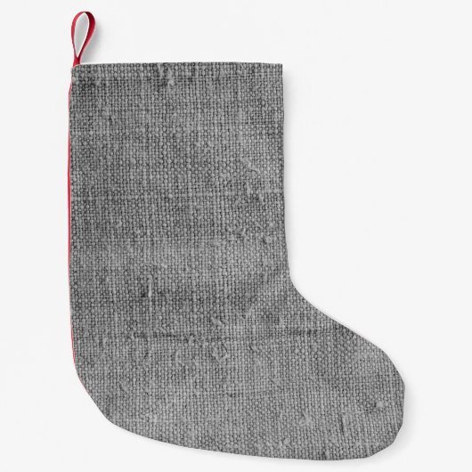 Authentische Vintage Textur Kleiner Weihnachtsstrumpf (Vorderseite)
