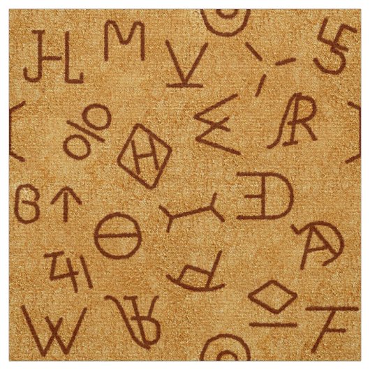 Authentische Wild-West-Rindermarken Stoff (Muster)