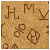 Authentische Wild-West-Rindermarken Stoff (Nahaufnahme)