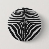 Authentische Zebra-Skin-Printwerbung - Schwarz-wei Button (Vorderseite)
