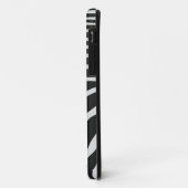 Authentische Zebra-Skin-Printwerbung - Schwarz-wei Case-Mate iPhone Hülle (Hinten/Links)