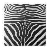 Authentische Zebra-Skin-Printwerbung - Schwarz-wei Fliese (Vorderseite)