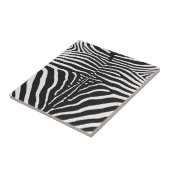 Authentische Zebra-Skin-Printwerbung - Schwarz-wei Fliese (Seite)
