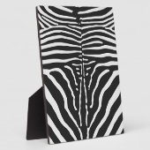 Authentische Zebra-Skin-Printwerbung - Schwarz-wei Fotoplatte (Seite)