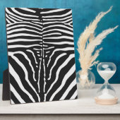 Authentische Zebra-Skin-Printwerbung - Schwarz-wei Fotoplatte (Seite)