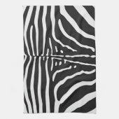 Authentische Zebra-Skin-Printwerbung - Schwarz-wei Handtuch (Vertikal)