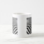 Authentische Zebra-Skin-Printwerbung - Schwarz-wei Kaffeetasse (Mittel)