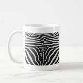 Authentische Zebra-Skin-Printwerbung - Schwarz-wei Kaffeetasse (Links)