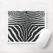 Authentische Zebra-Skin-Printwerbung - Schwarz-wei Mousepad (Mit Mouse)
