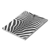 Authentische Zebra-Skin-Printwerbung - Schwarz-wei Notizblock (Rotiert)