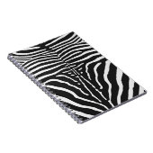 Authentische Zebra-Skin-Printwerbung - Schwarz-wei Notizblock (Rechte Seite)