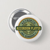 Authentischer Akkordeon-Spieler Button (Vorne & Hinten)