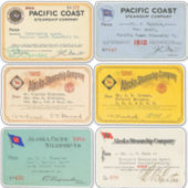 Authentischer Alaska- und Pazifischer Dampfschiffp Aufkleber (Vorderseite)