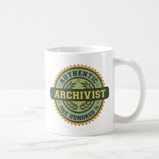 Authentischer Archivar Kaffeetasse (Rechts)
