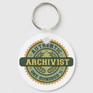 Authentischer Archivar Schlüsselanhänger