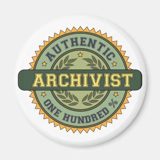 Authentischer Archivist Magnet (Vorne)