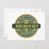 Authentischer Archivist Postkarte (Vorne/Hinten)