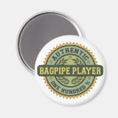 Authentischer Bagpipe-Player Magnet (Vorderseite/Rückseite)