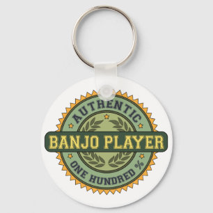 Authentischer Banjo-Spieler Schlüsselanhänger