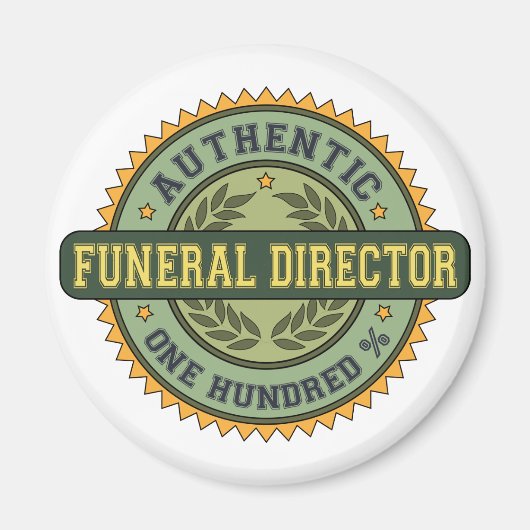 Authentischer Bestattungsdirektor Magnet (Vorne)