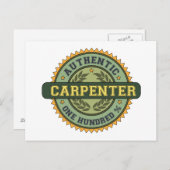 Authentischer Carpenter Postkarte (Vorne/Hinten)