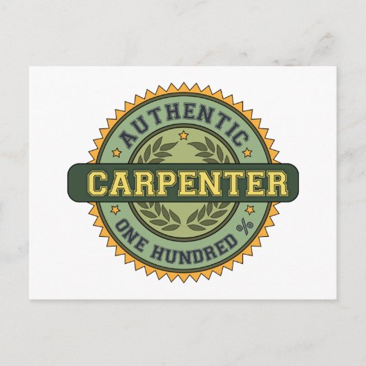 Authentischer Carpenter Postkarte (Vorderseite)