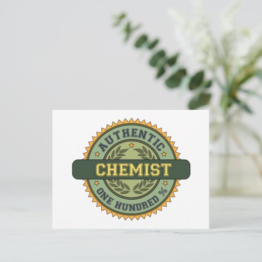 Authentischer Chemist Postkarte (Stehend Vorderseite)